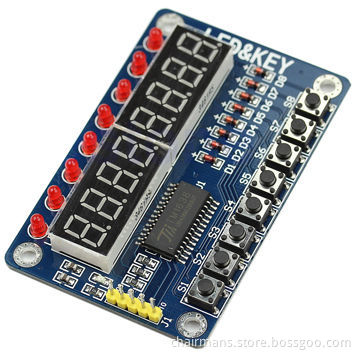 8-bit LED/Digital Tube/8-keys TM1638 Display Module for AVR Arduino ARM